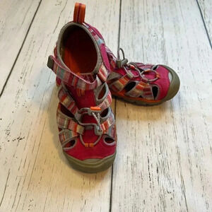 Keen Kids Pink Striped Water Shoes